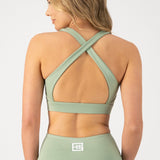 High U-Cut Neckline Sports Bra