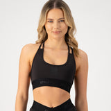 Elasticated cross over Sports Bra