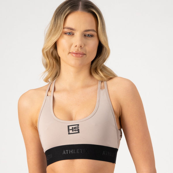 Elasticated cross over Sports Bra