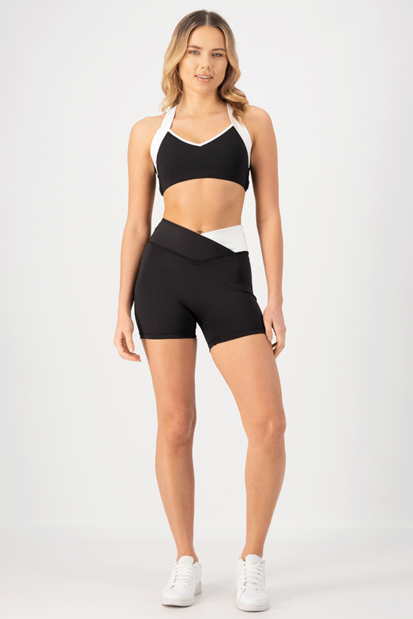 Low V-Cut Sports Bra & Scrunch Bum Short Set